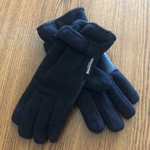 Unisex thinsulae 40 gram insulation black winter snow gloves